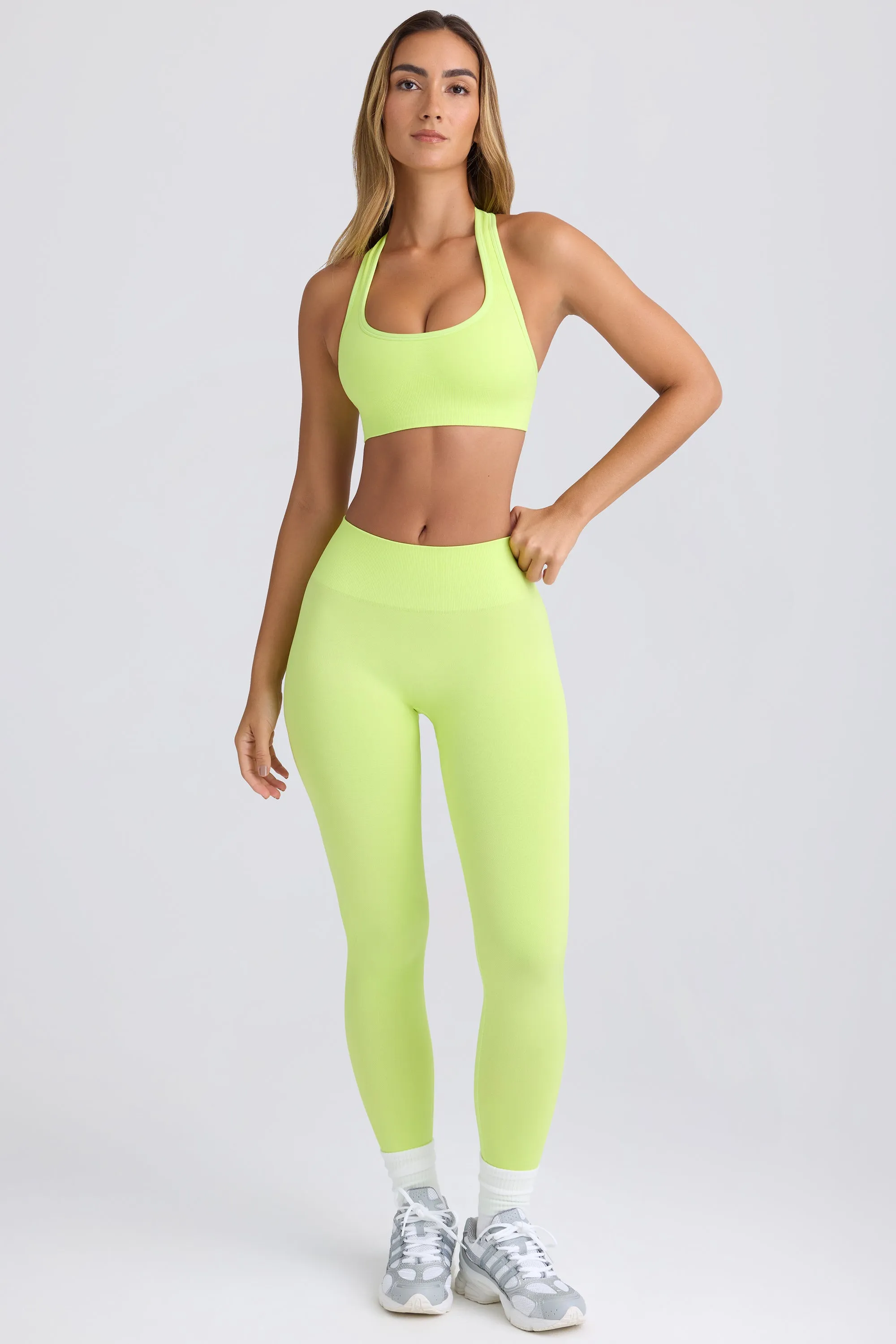 Petite Super Sculpt Seamless Leggings in Key Lime sold by Oh Polly product image thumbnail 5