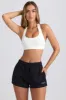 Mid-Rise Sweat Shorts in Black sold by Oh Polly