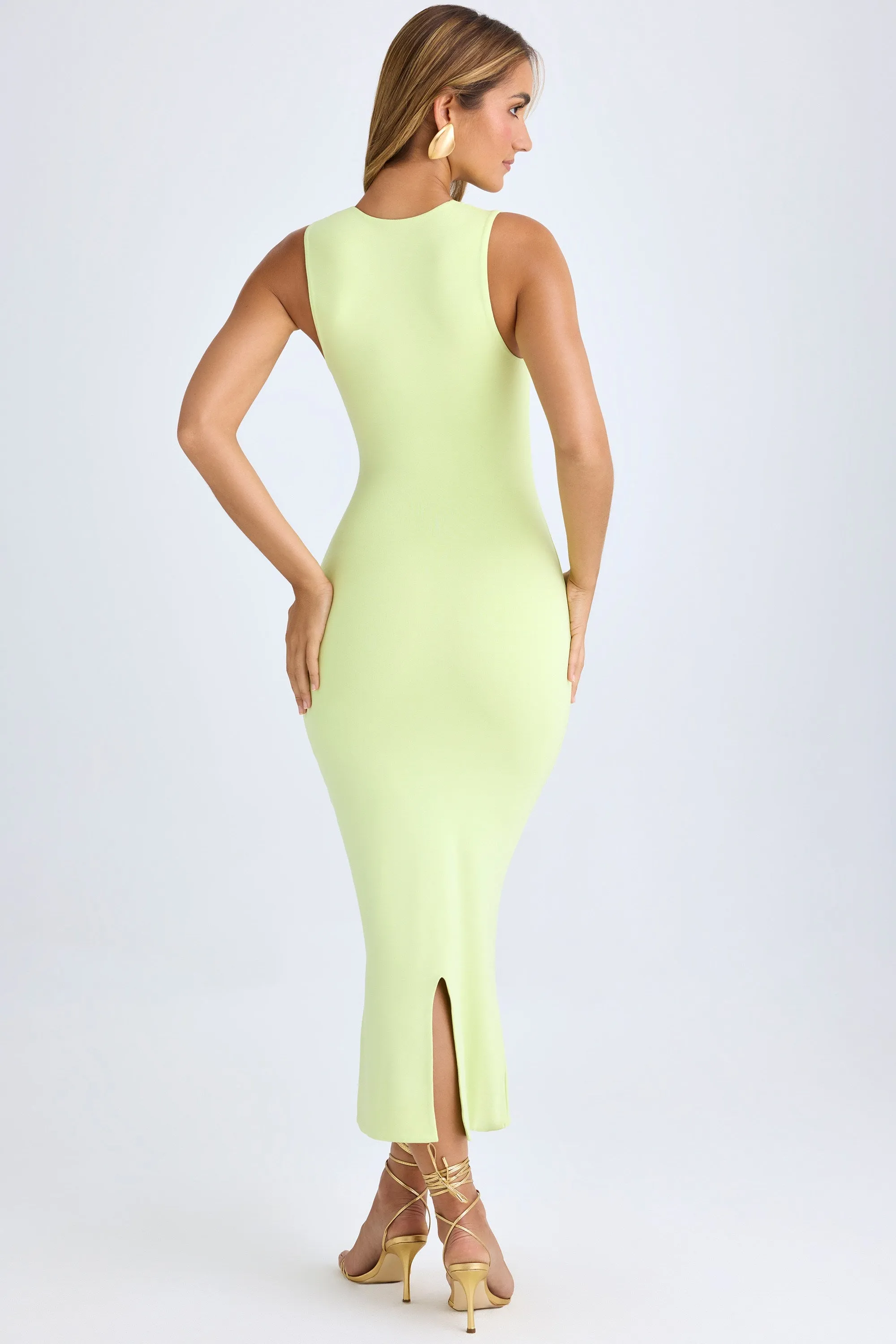 Square Neck Midi Dress in Matcha Green sold by Oh Polly product image thumbnail 2