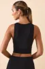 Modal Boat-Neck Tank Top in Black sold by Oh Polly