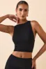 Modal Boat-Neck Tank Top in Black sold by Oh Polly