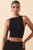 Modal Boat-Neck Tank Top in Black sold by Oh Polly