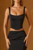 Lace-Up Corset Top in Black sold by Oh Polly