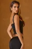 Lace-Up Corset Top in Black sold by Oh Polly