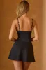 Cut-Out A-Line Mini Dress in Black sold by Oh Polly