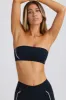 Soft Active Bandeau Sports Bra in Black sold by Oh Polly
