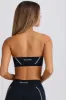 Soft Active Bandeau Sports Bra in Black sold by Oh Polly
