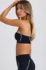 Soft Active Bandeau Sports Bra in Black sold by Oh Polly