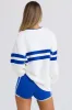 Oversized Sweatshirt in White sold by Oh Polly