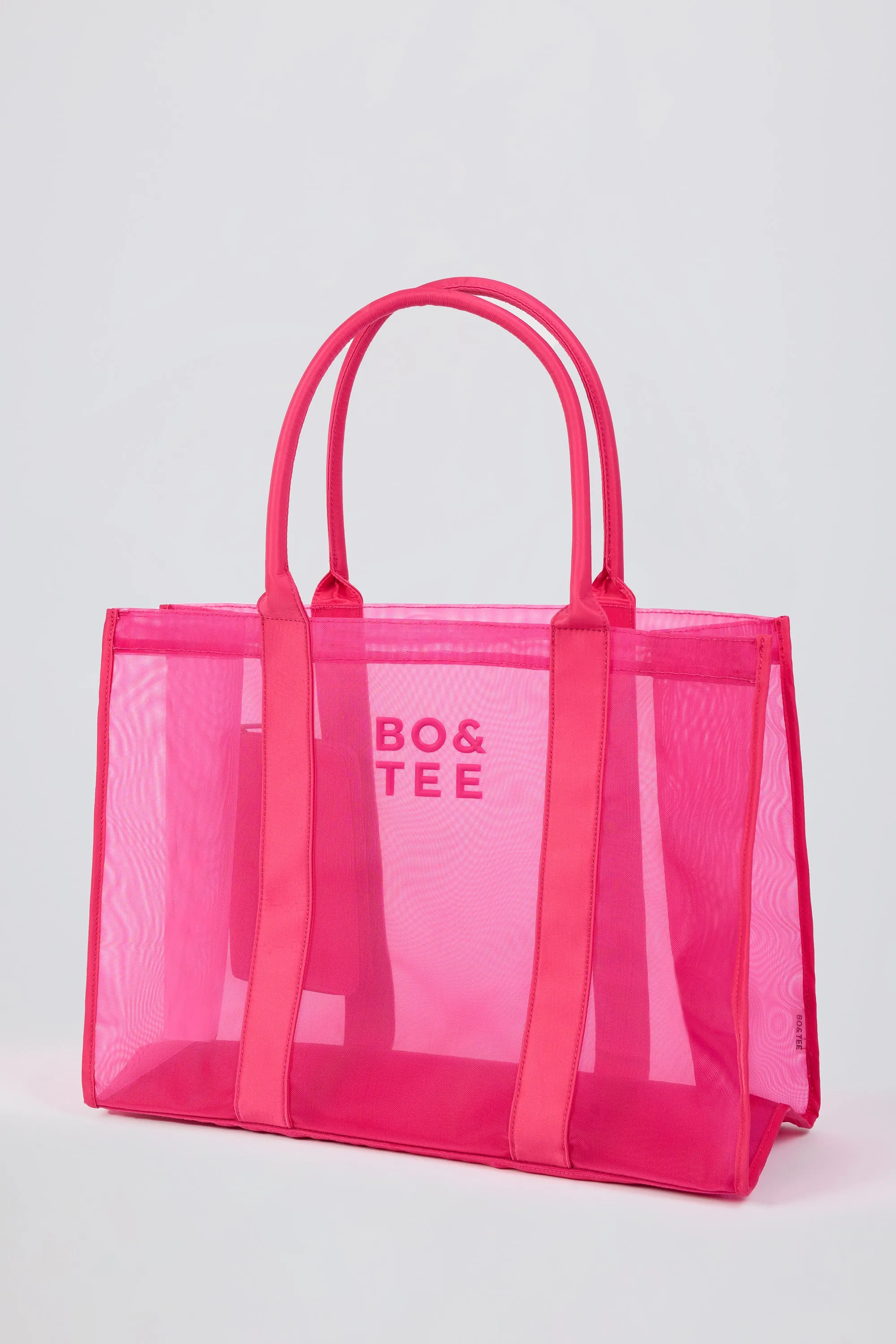 Mesh Tote Bag in Bubblegum Pink sold by Oh Polly product image thumbnail 4