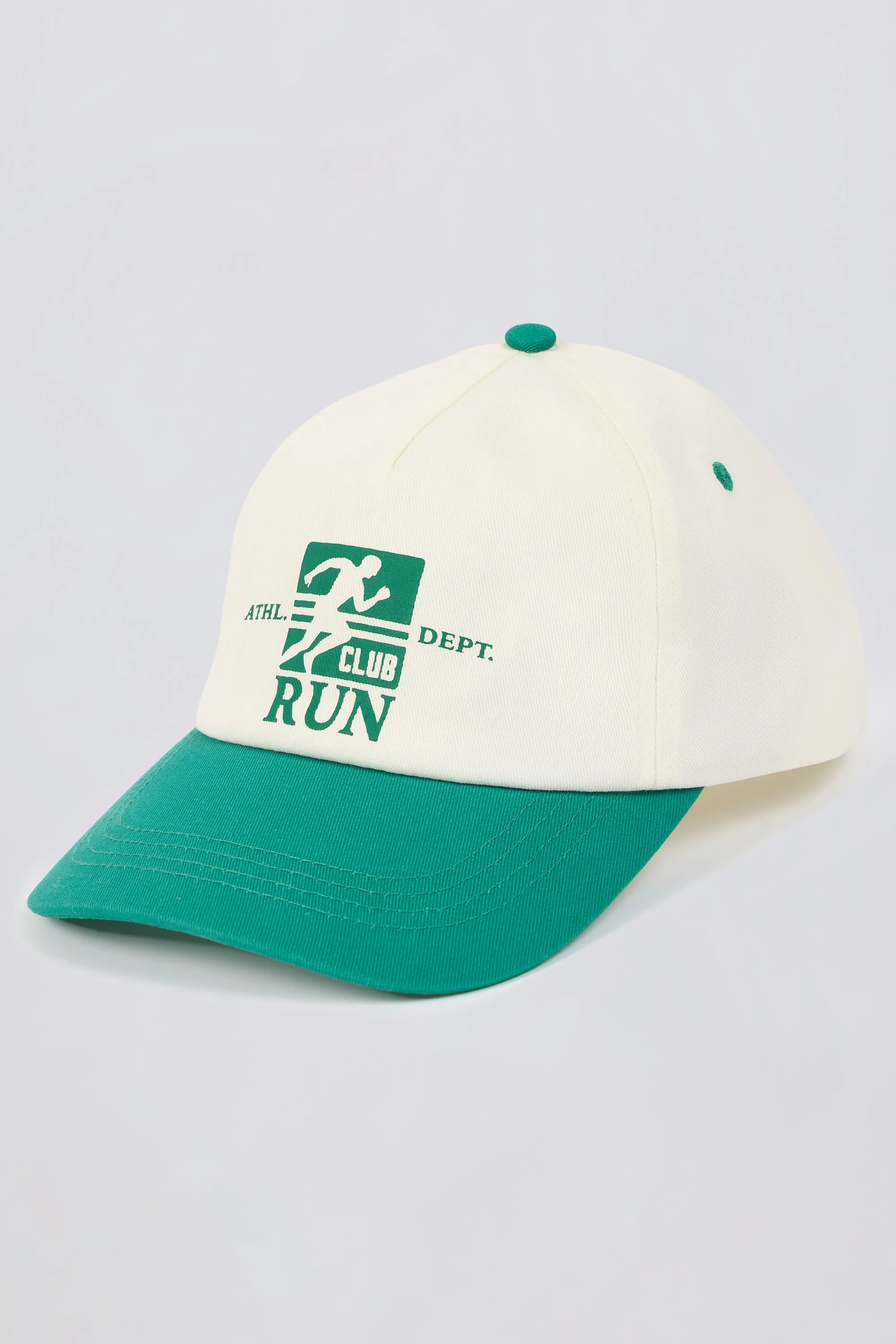 Baseball Cap in White Varsity Green sold by Oh Polly product image thumbnail 5