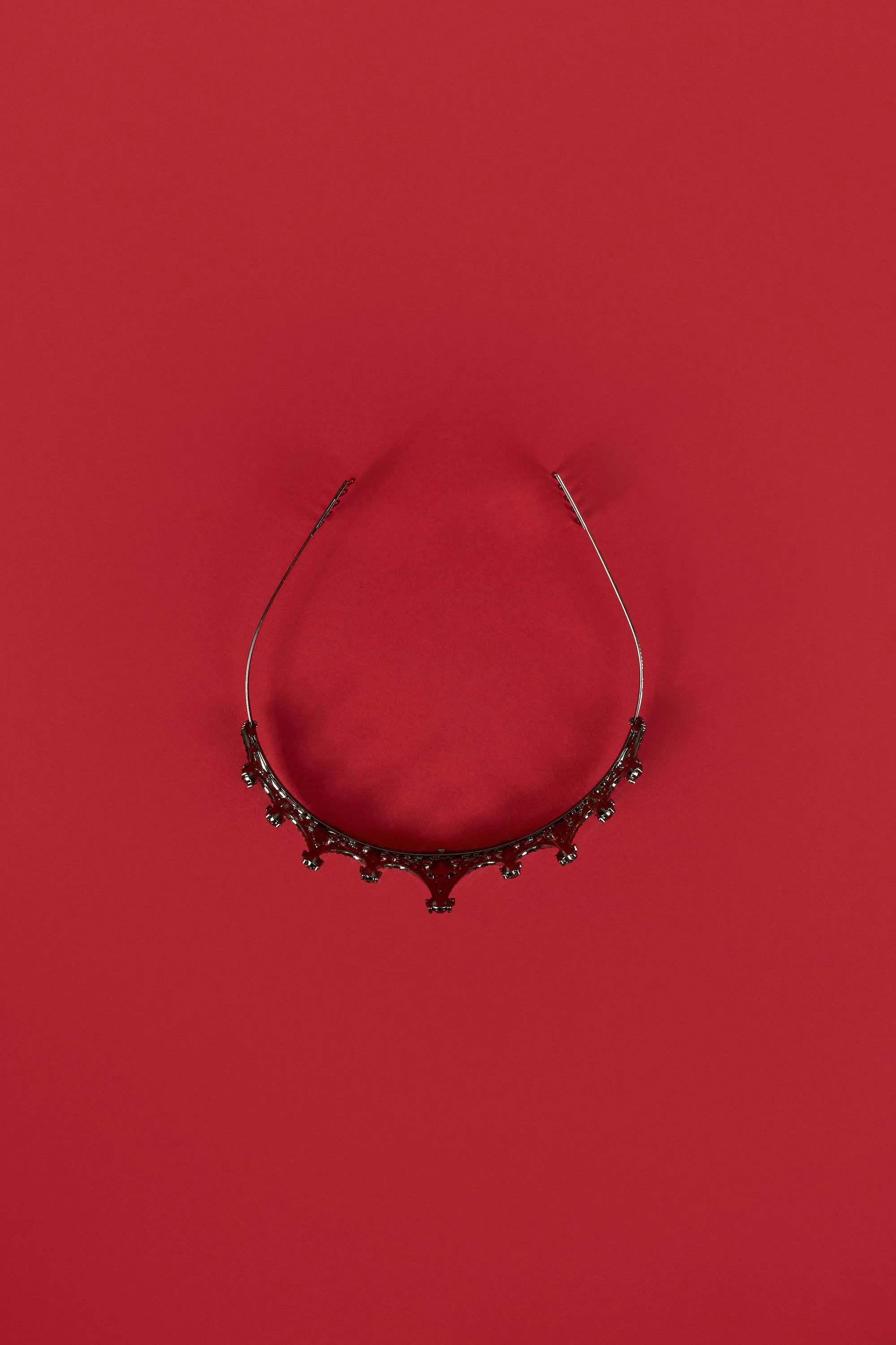 Crystal-Embellished Tiara in Black sold by Oh Polly product image thumbnail 4