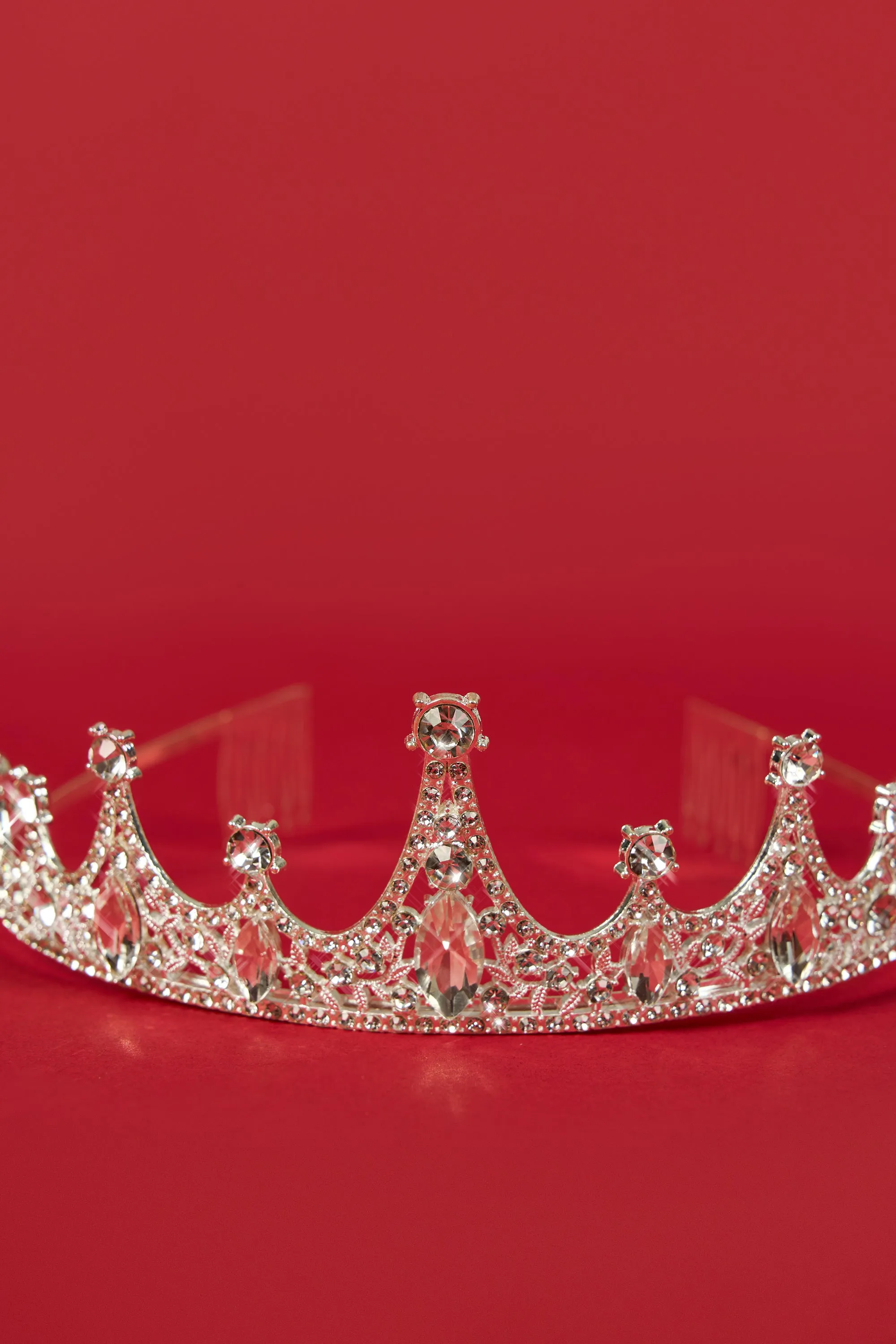 Crystal-Embellished Tiara in Silver Tone sold by Oh Polly product image thumbnail 3