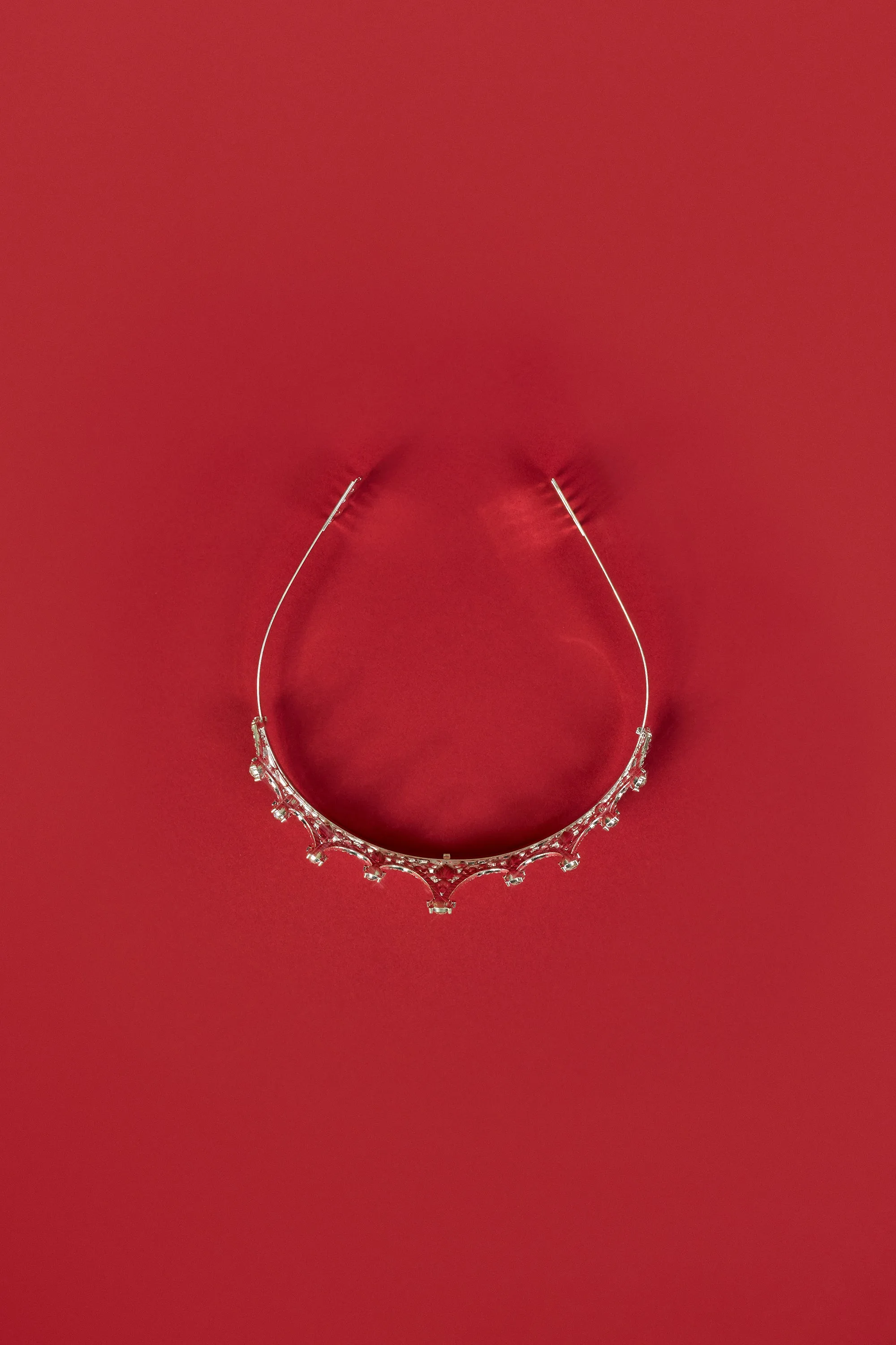 Crystal-Embellished Tiara in Silver Tone sold by Oh Polly product image thumbnail 4