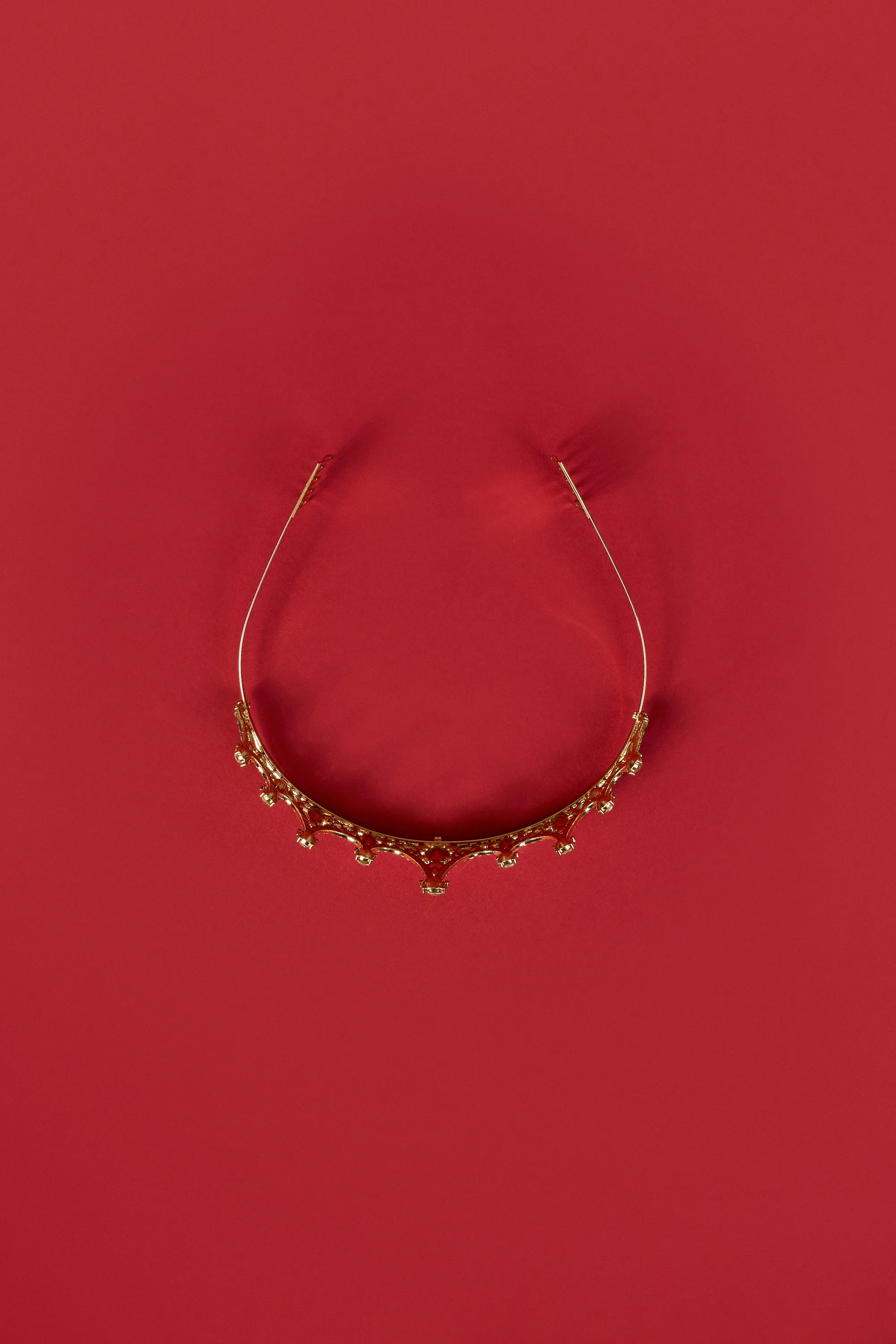 Crystal-Embellished Tiara in Gold Tone sold by Oh Polly product image thumbnail 4