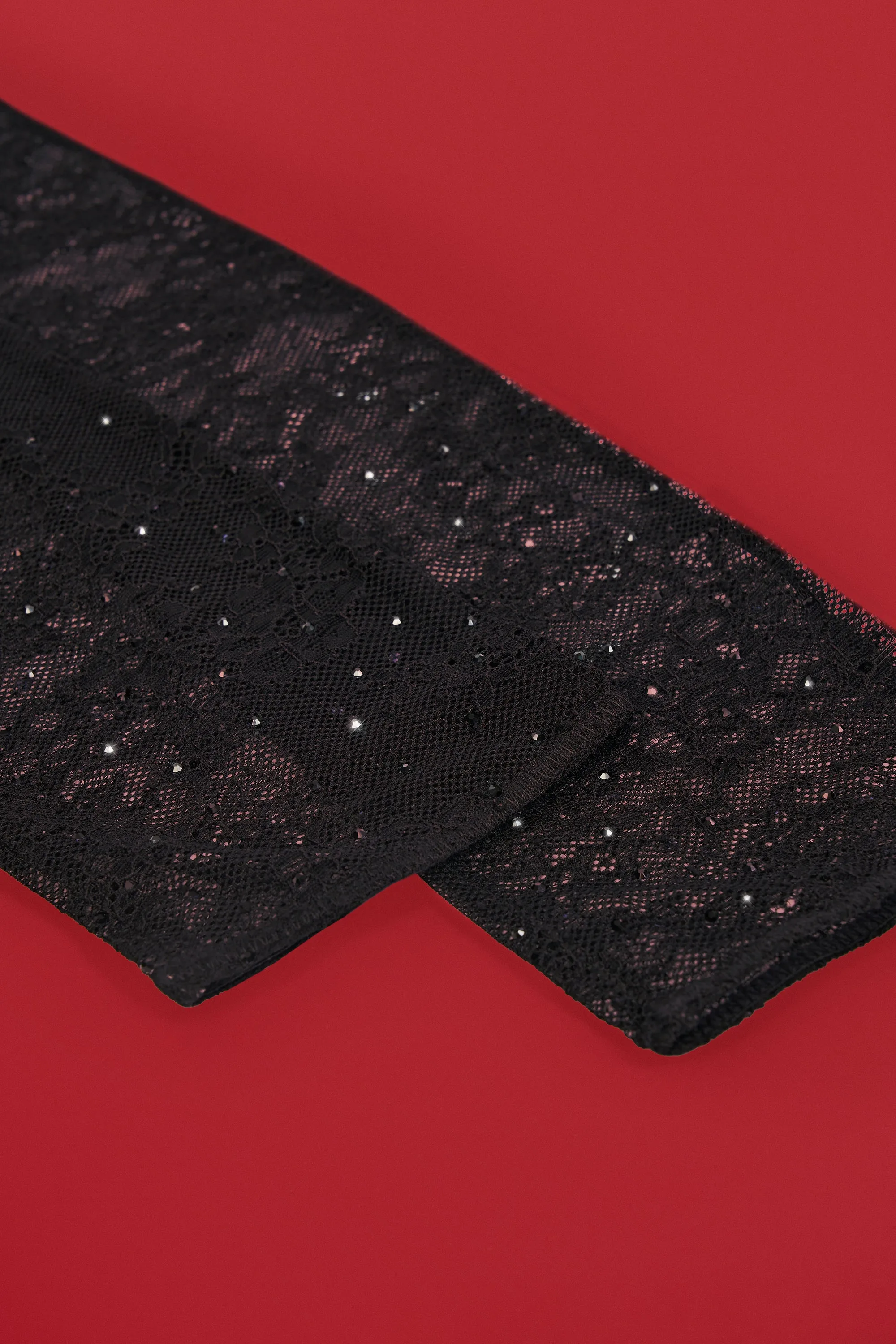 Lace Gloves in Black sold by Oh Polly product image thumbnail 3