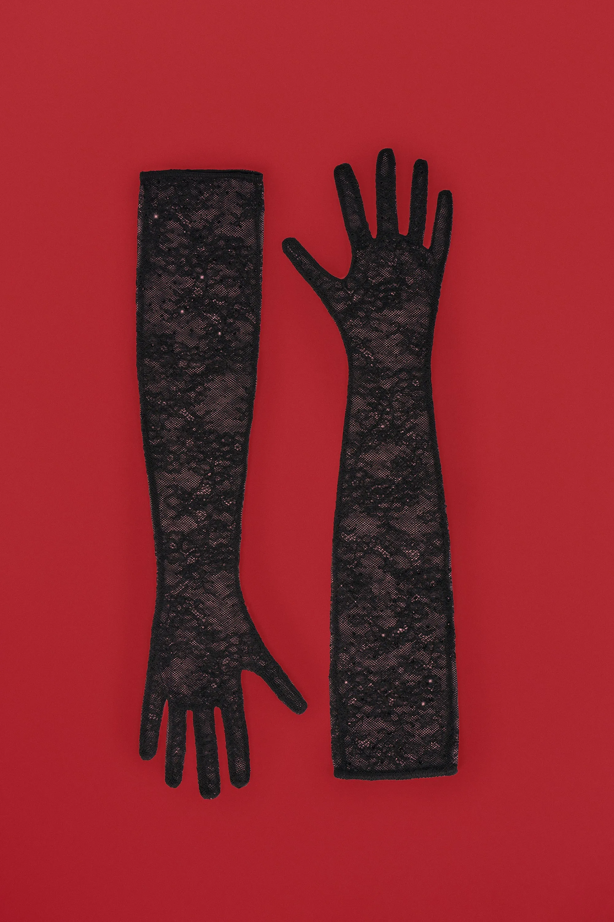Lace Gloves in Black sold by Oh Polly product image thumbnail 2