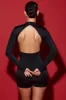 Cut-Out Unitard in Black sold by Oh Polly