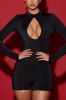 Cut-Out Unitard in Black sold by Oh Polly