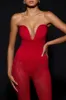 Sweetheart-Neck Warp-Knit Bodysuit in Fire Red sold by Oh Polly