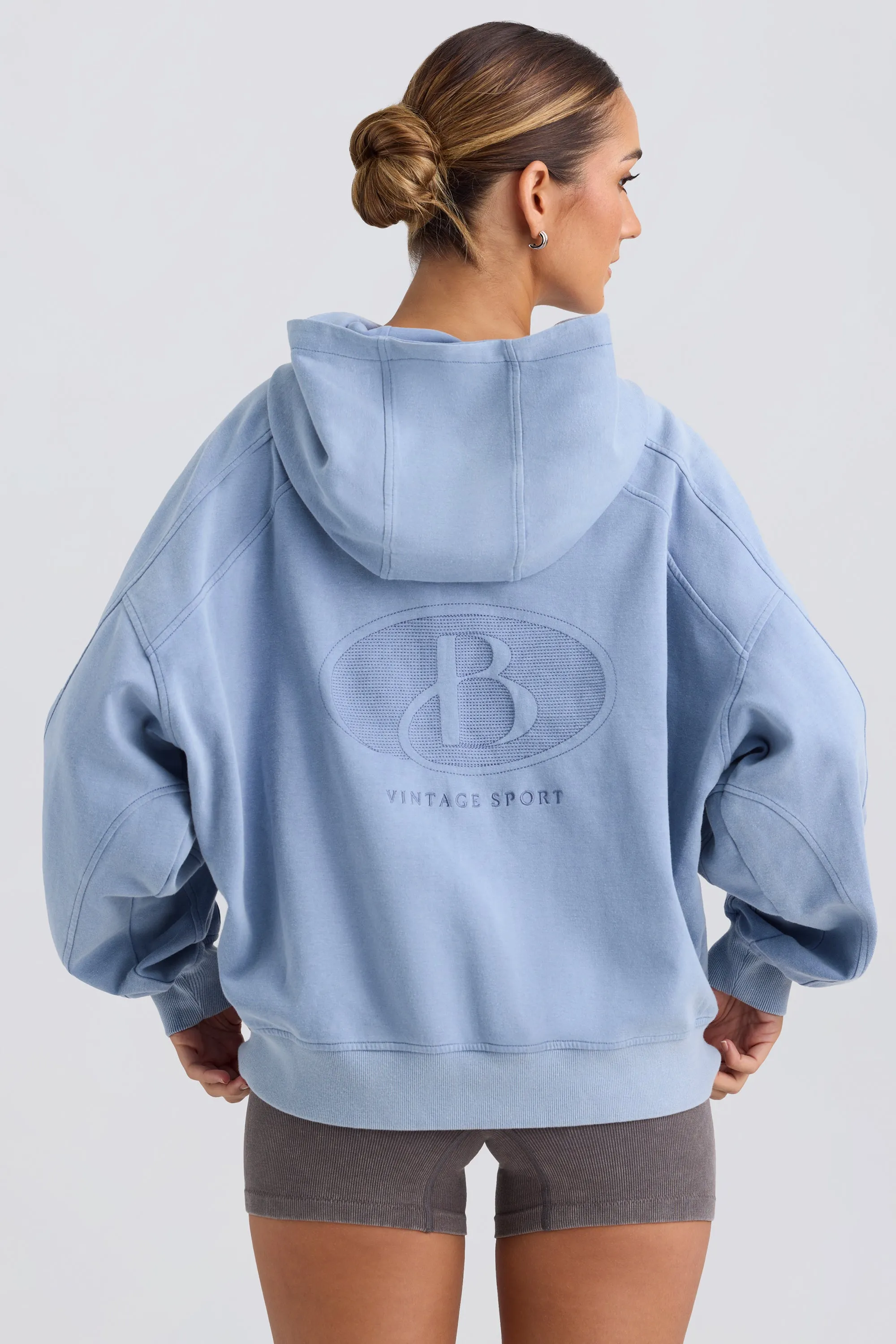 Oversized Hoodie in Washed Blue sold by Oh Polly product image thumbnail 2