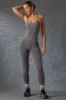 Cross-Back Jumpsuit in Washed Charcoal sold by Oh Polly