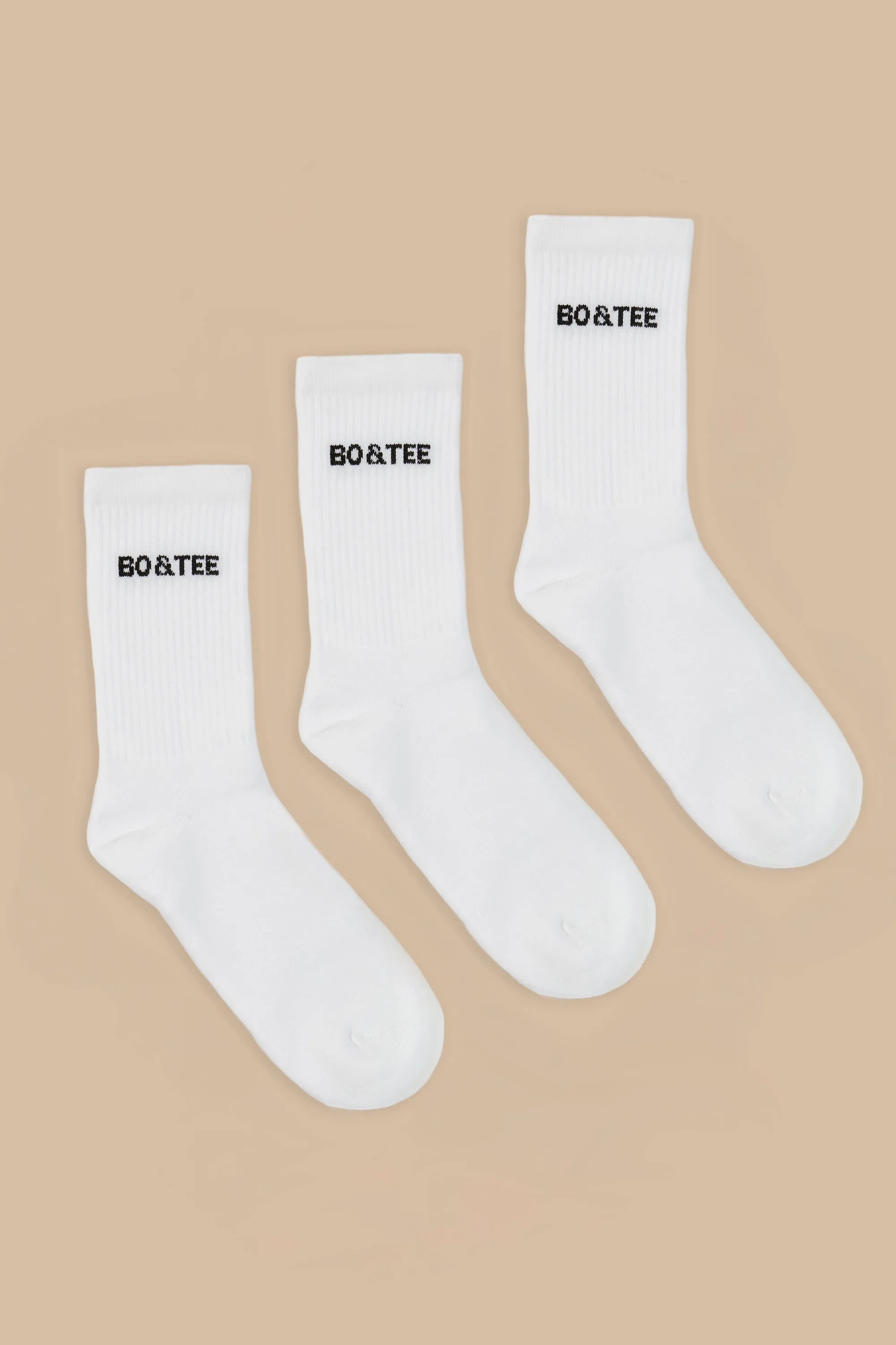 Ribbed Crew Sock Bundle in White sold by Oh Polly