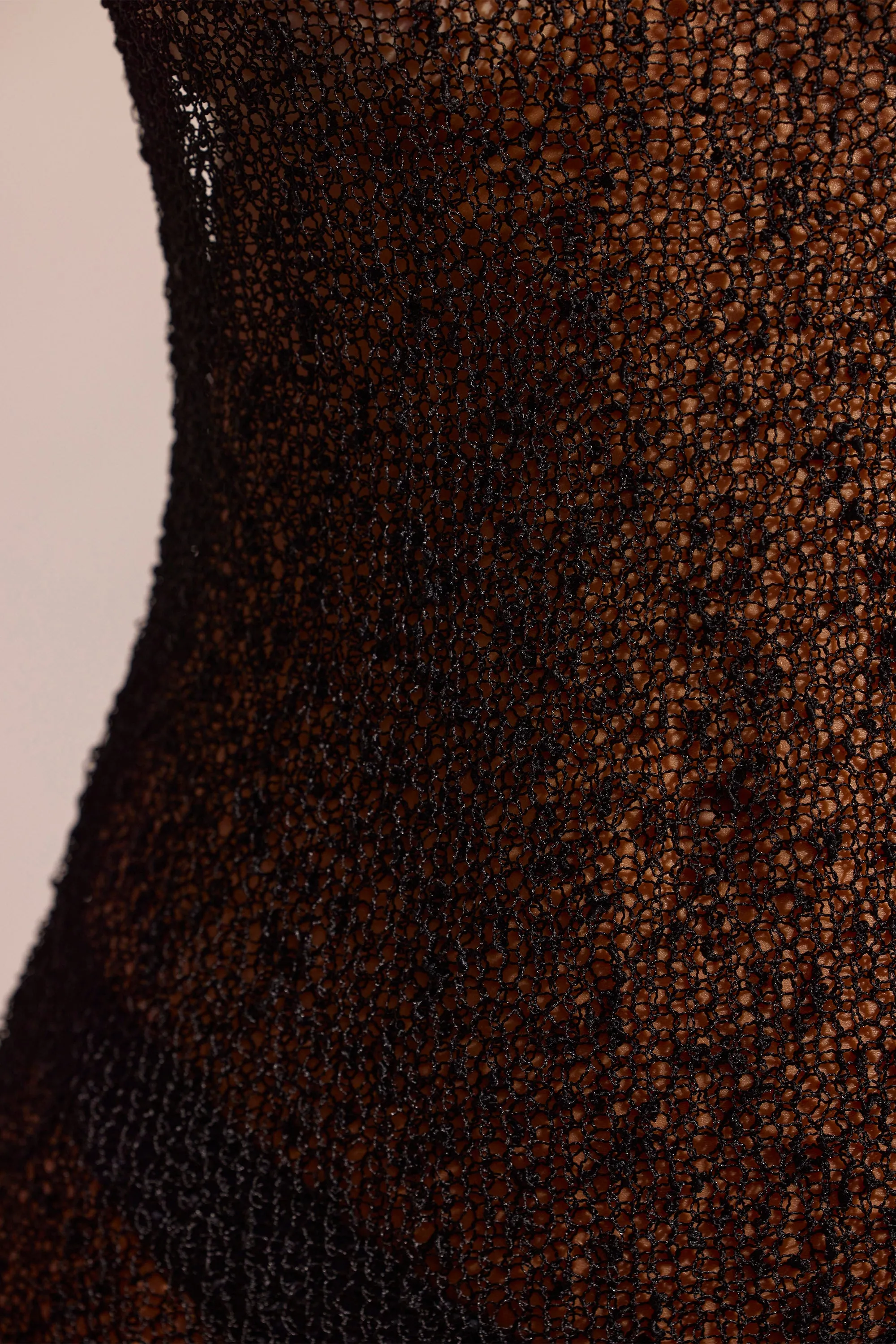 Crochet Knit Beach Midi Dress in Black sold by Oh Polly product image thumbnail 4