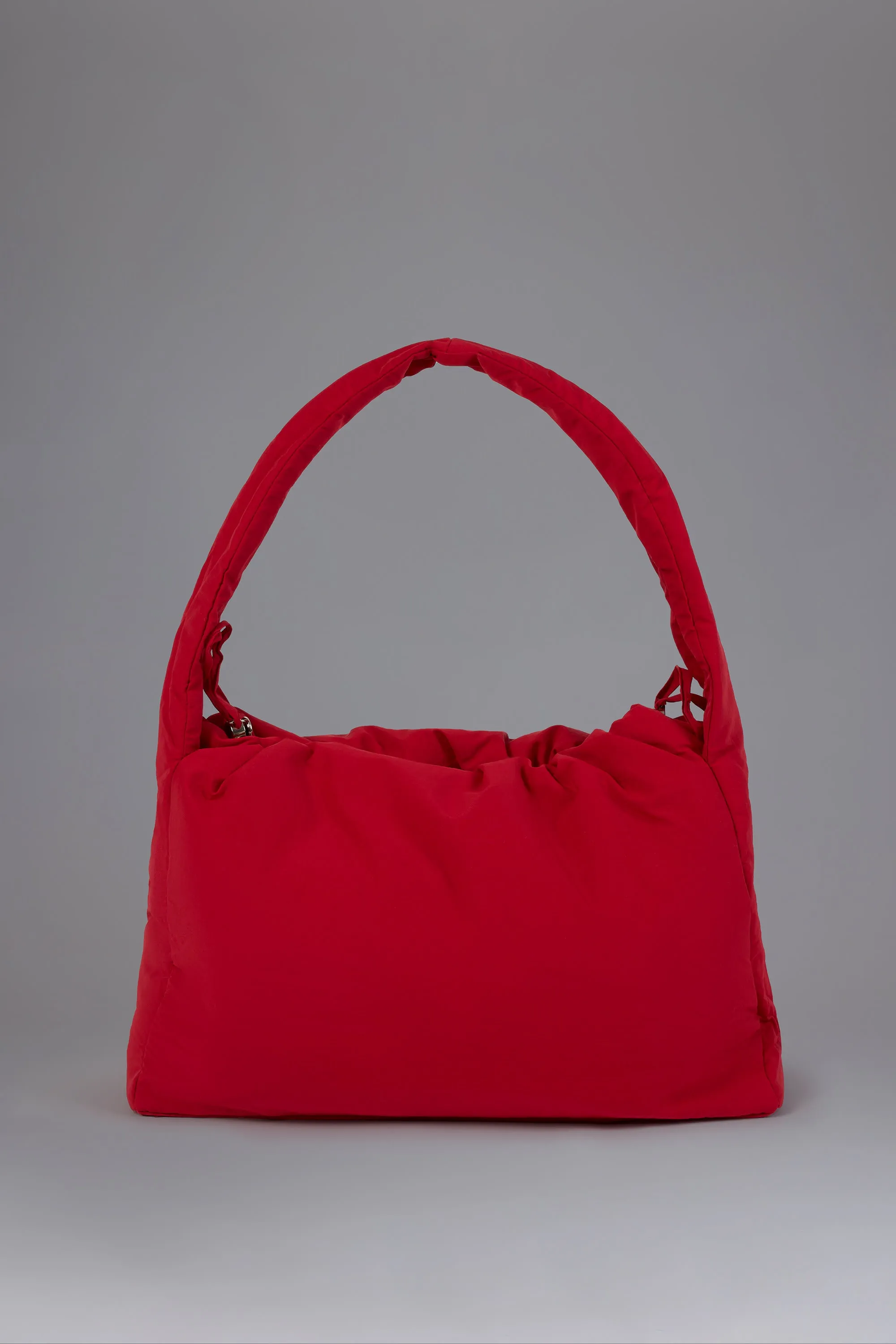Drawstring Puffer Tote Bag in Cherry Red sold by Oh Polly product image thumbnail 2