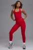 Petite Define Luxe High-Waist Leggings in Cherry Red sold by Oh Polly
