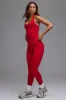 Petite Define Luxe High-Waist Leggings in Cherry Red sold by Oh Polly