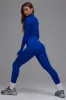 Define Luxe High-Waist Leggings in Royal Blue sold by Oh Polly