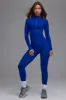Define Luxe High-Waist Leggings in Royal Blue sold by Oh Polly