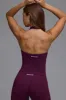 Define Luxe Halterneck Tank Top in Grape sold by Oh Polly