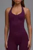 Define Luxe Halterneck Tank Top in Grape sold by Oh Polly