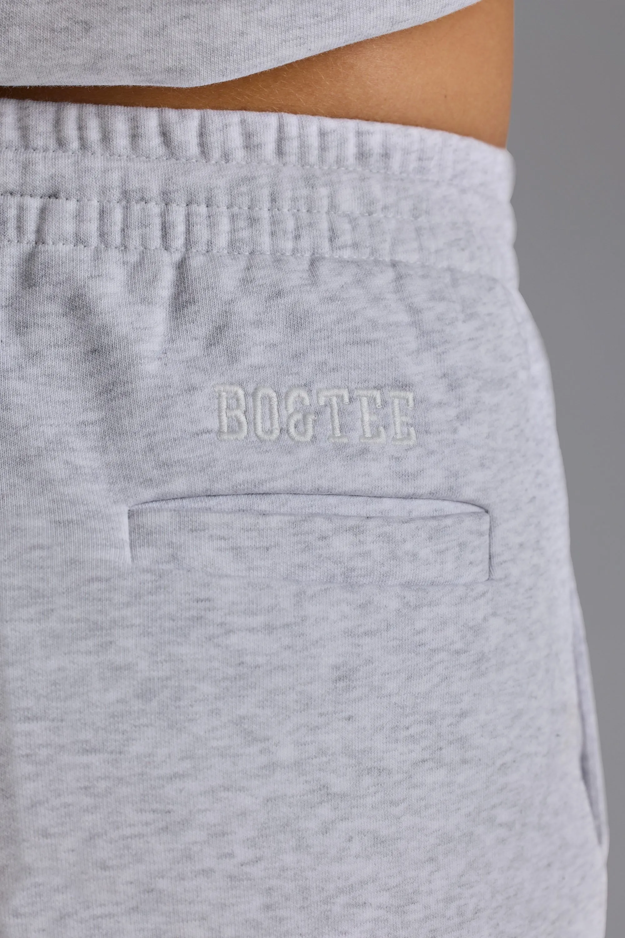 Tall Relaxed Mid-Rise Joggers in Grey Marl sold by Oh Polly product image thumbnail 4