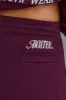 Soft Cotton Jersey Relaxed Mid-Rise Joggers in Grape sold by Oh Polly
