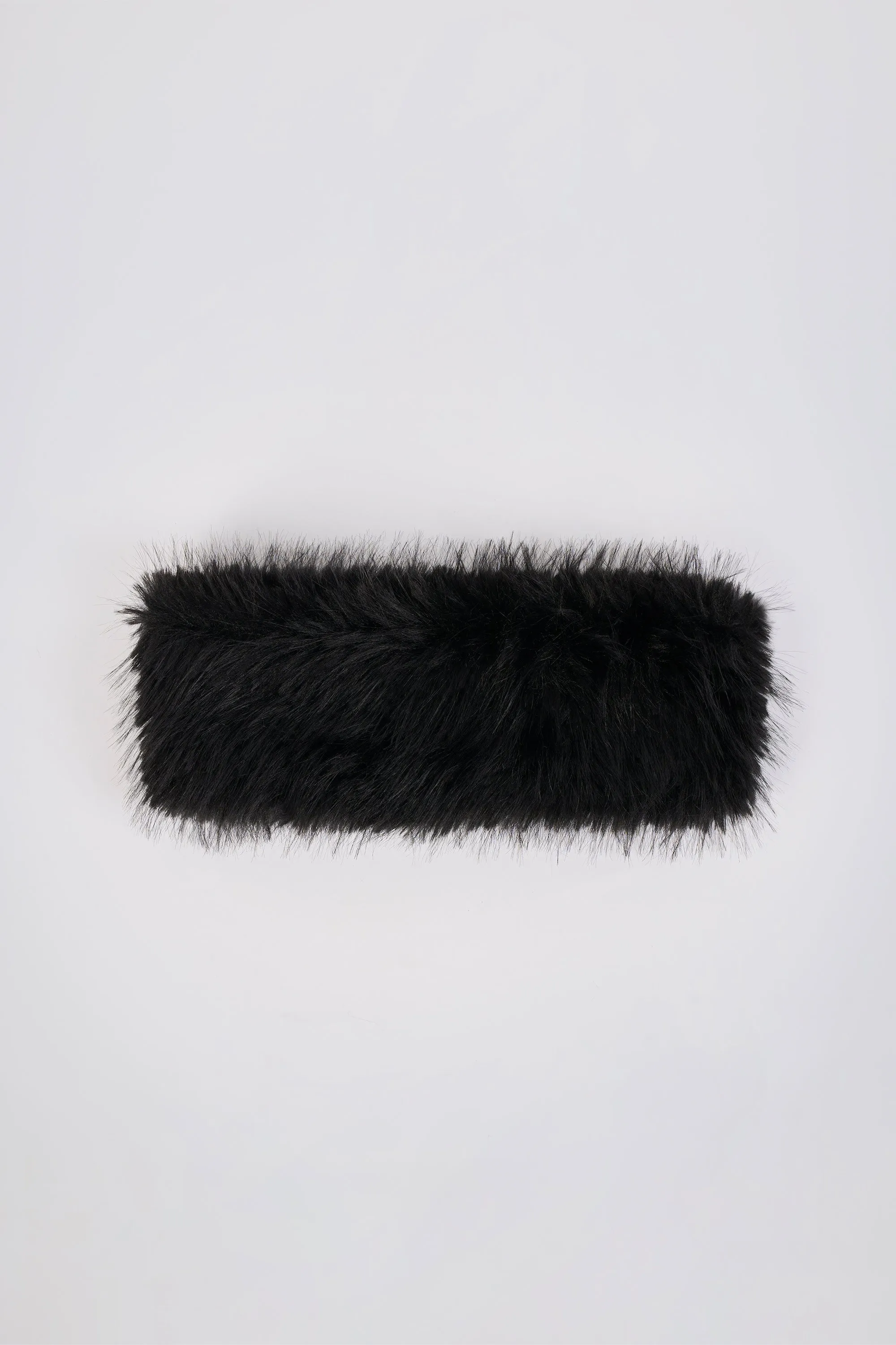 Faux-Fur Headband in Black sold by Oh Polly product image thumbnail 3