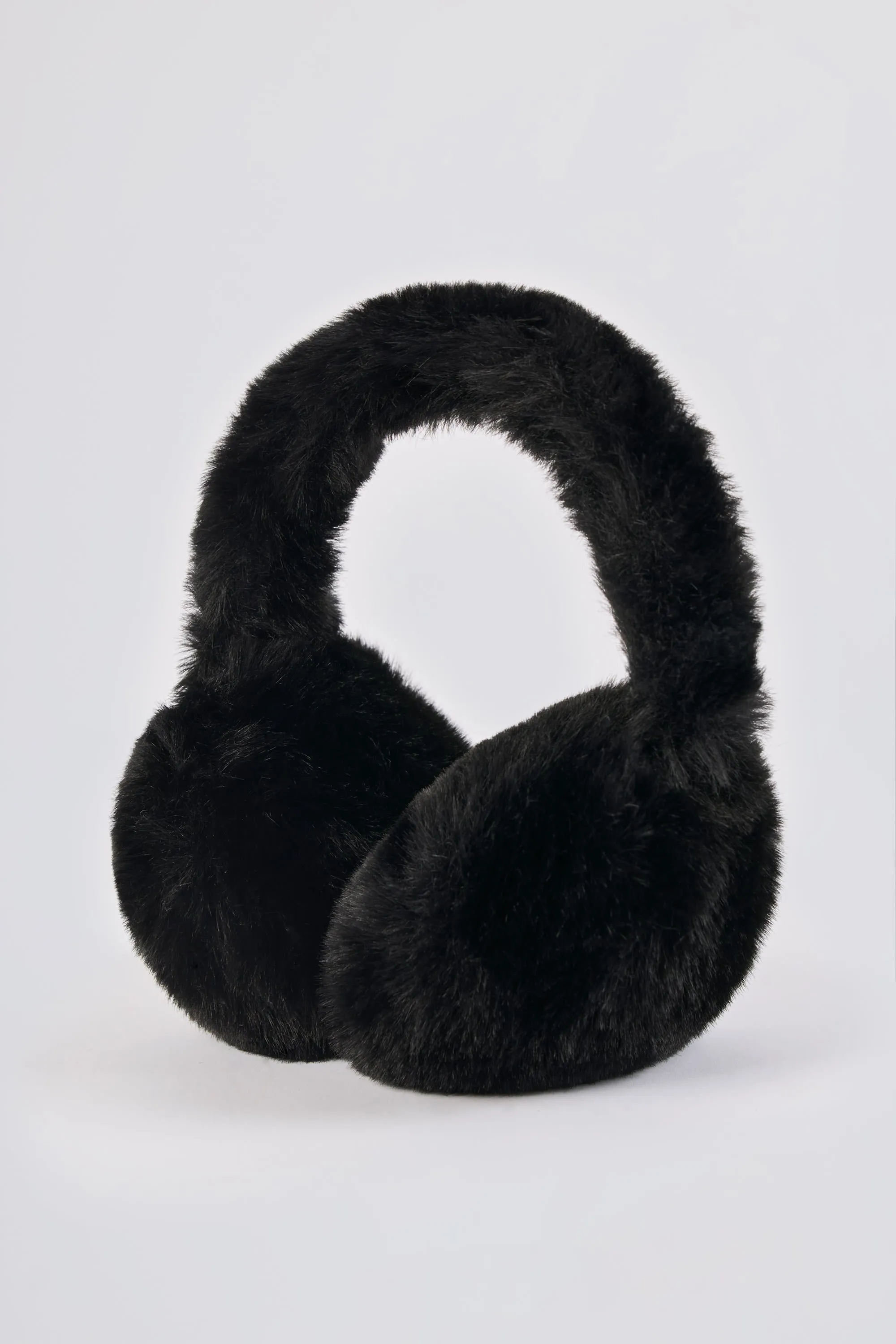 Faux-Fur Earmuffs in Black sold by Oh Polly product image thumbnail 5