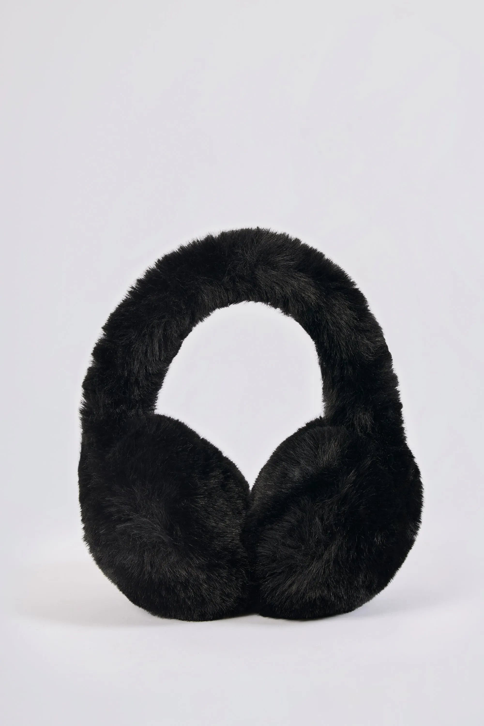 Faux-Fur Earmuffs in Black sold by Oh Polly product image thumbnail 3