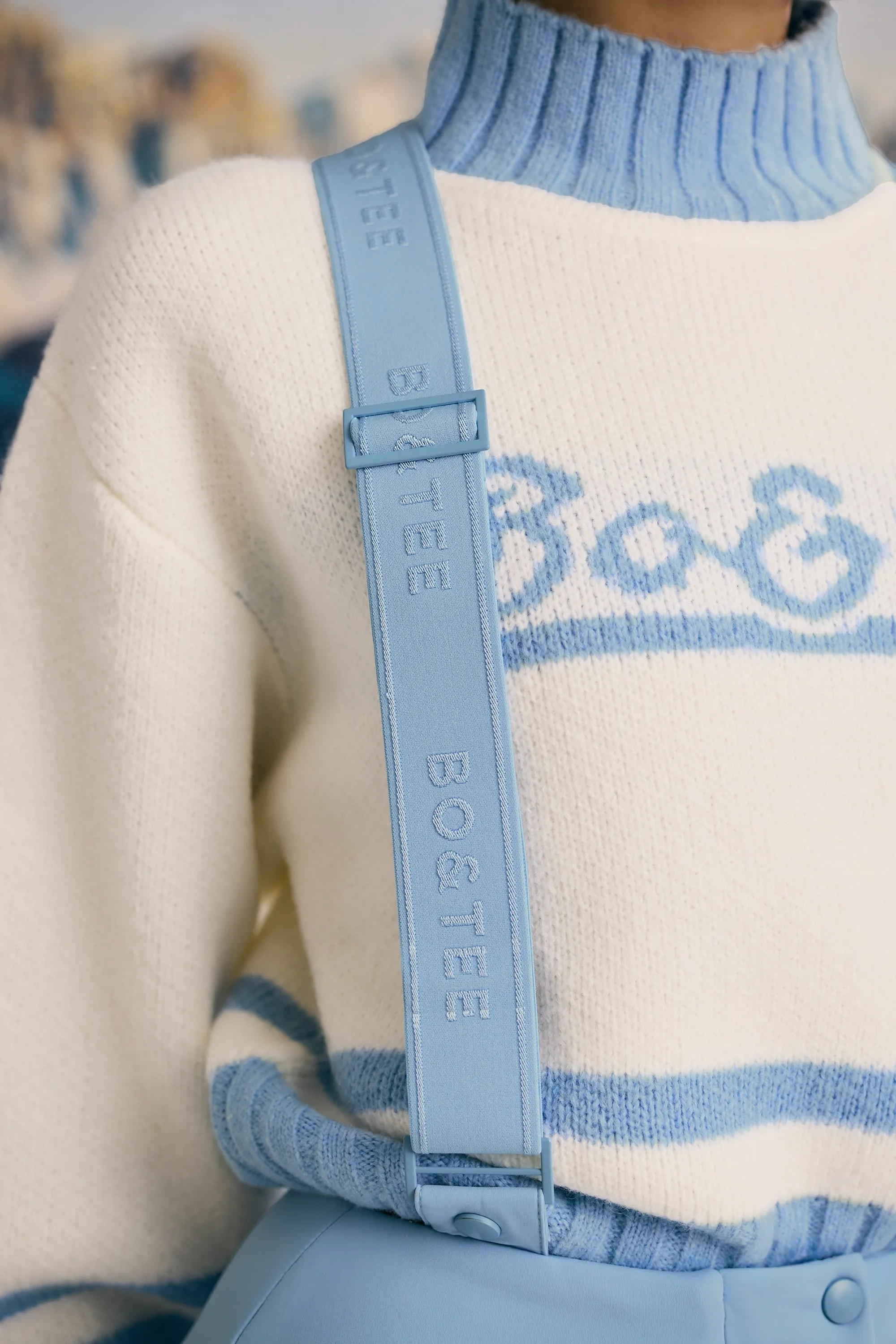 Fleece-Lined Ski Trousers in Ice Blue sold by Oh Polly product image thumbnail 4