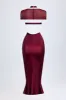 Midaxi Dress in Wine Red sold by Oh Polly