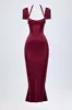 Midaxi Dress in Wine Red sold by Oh Polly