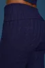 Cable-Knit Flared Trousers in Navy sold by Oh Polly