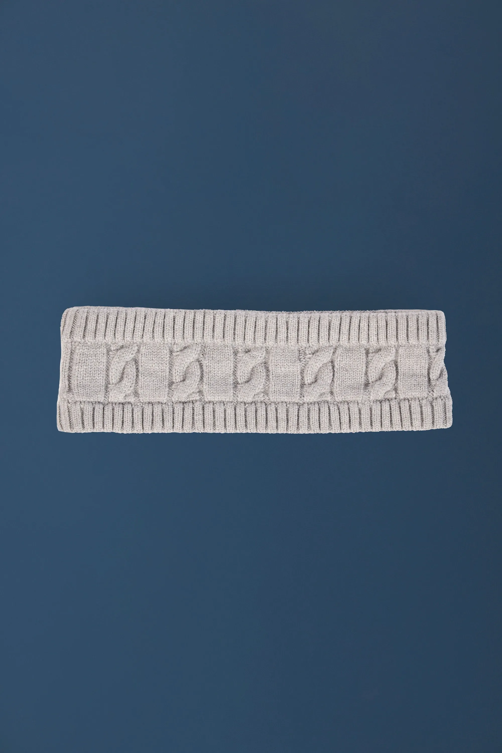Cable-Knit Headband in Grey Marl sold by Oh Polly product image thumbnail 2