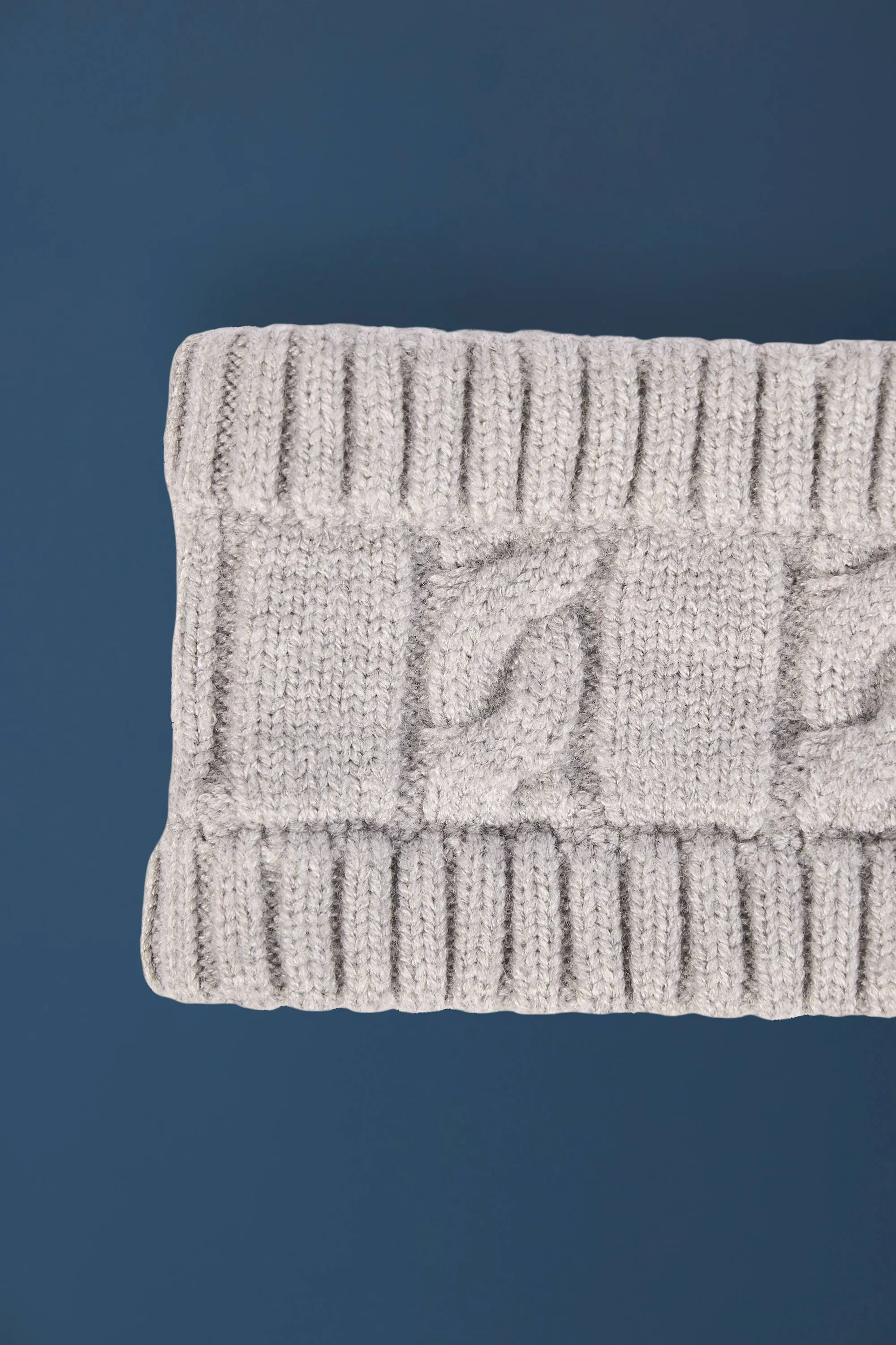 Cable-Knit Headband in Grey Marl sold by Oh Polly product image thumbnail 3