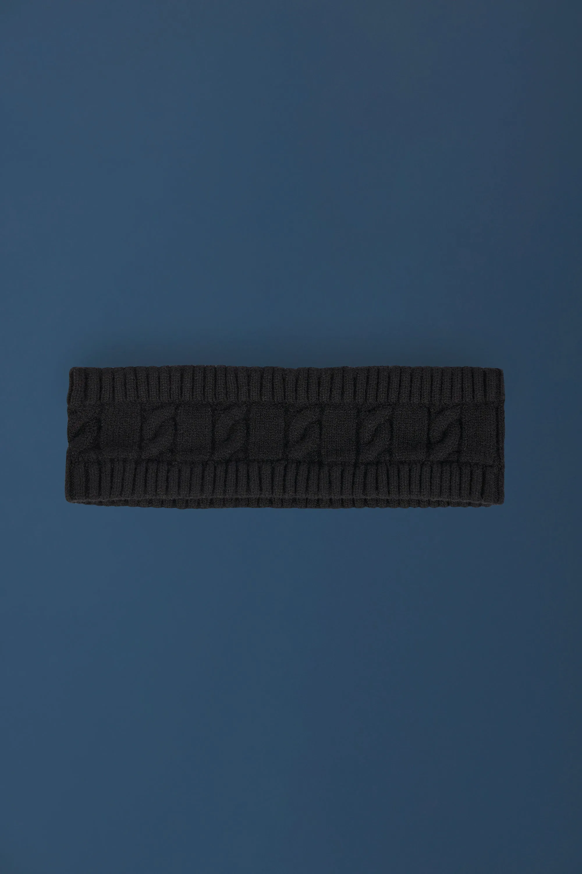 Cable-Knit Headband in Black sold by Oh Polly product image thumbnail 2