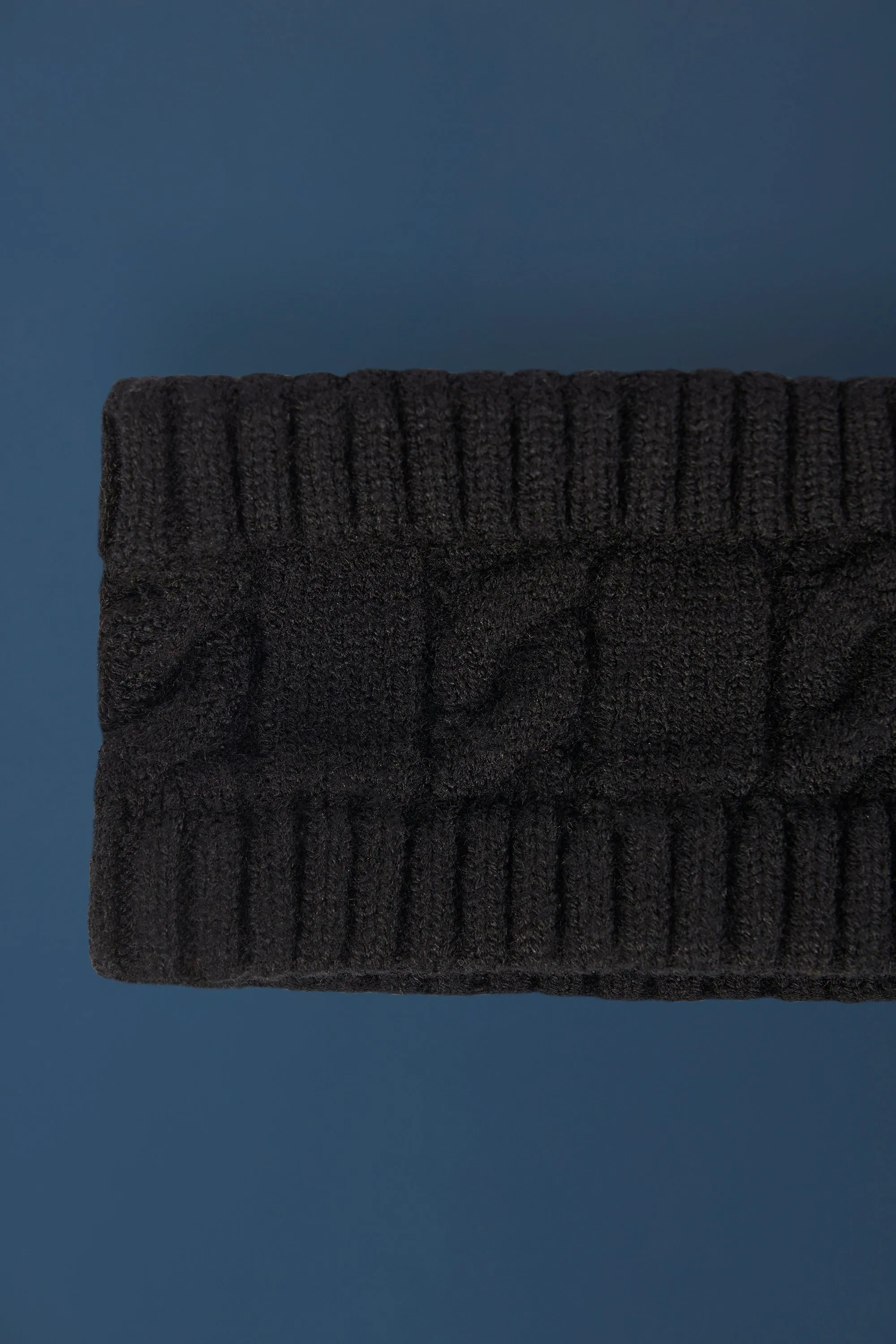 Cable-Knit Headband in Black sold by Oh Polly product image thumbnail 3