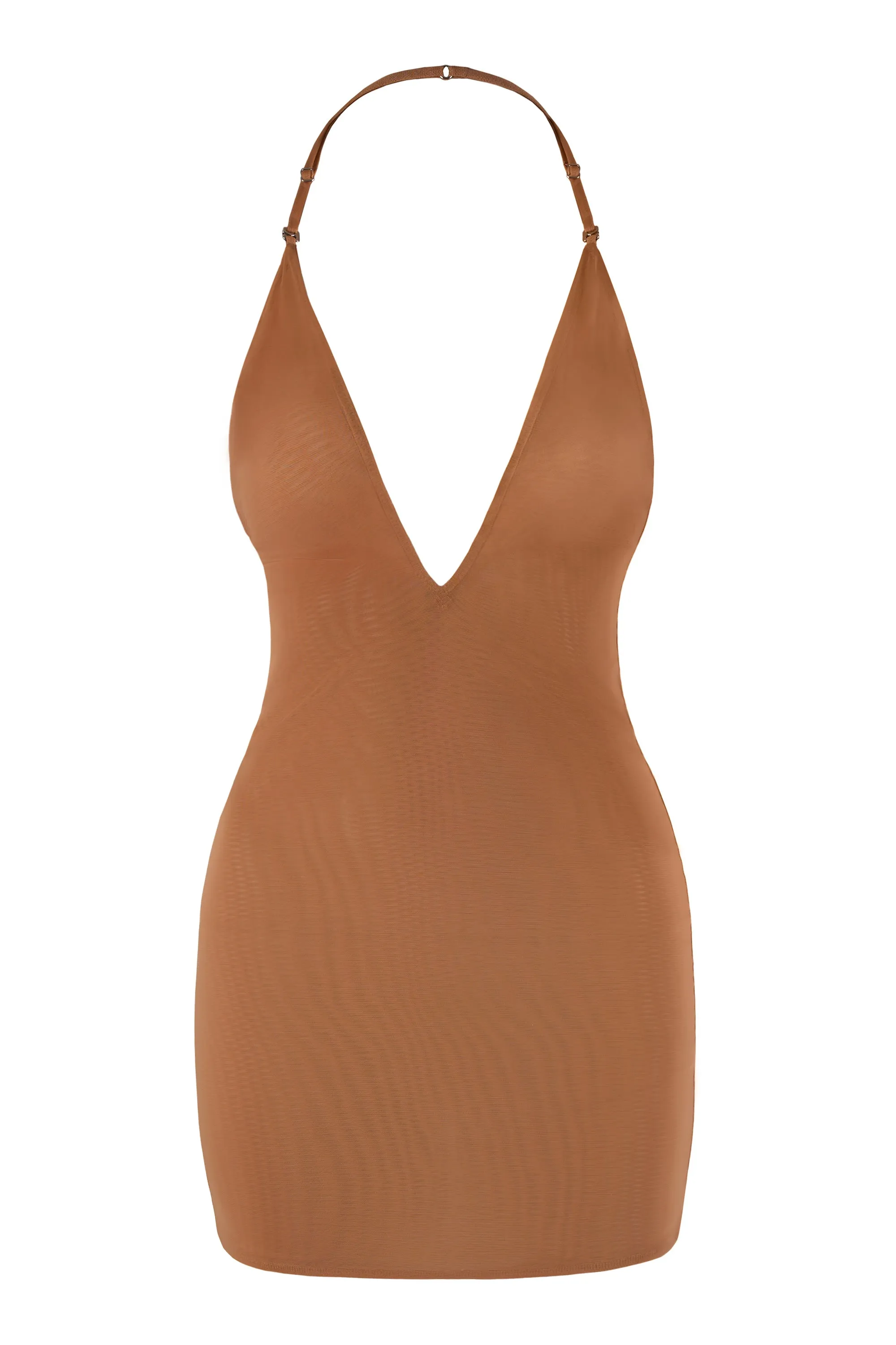 Intimates Soft Mesh Multiway Mini Dress in Honey sold by Oh Polly