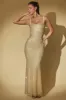 Embellished Cut-Out Gown in Gold sold by Oh Polly